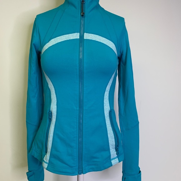 lululemon athletica Jackets & Blazers - Lululemon Define Jacket Blue Surge Wee Striped 4